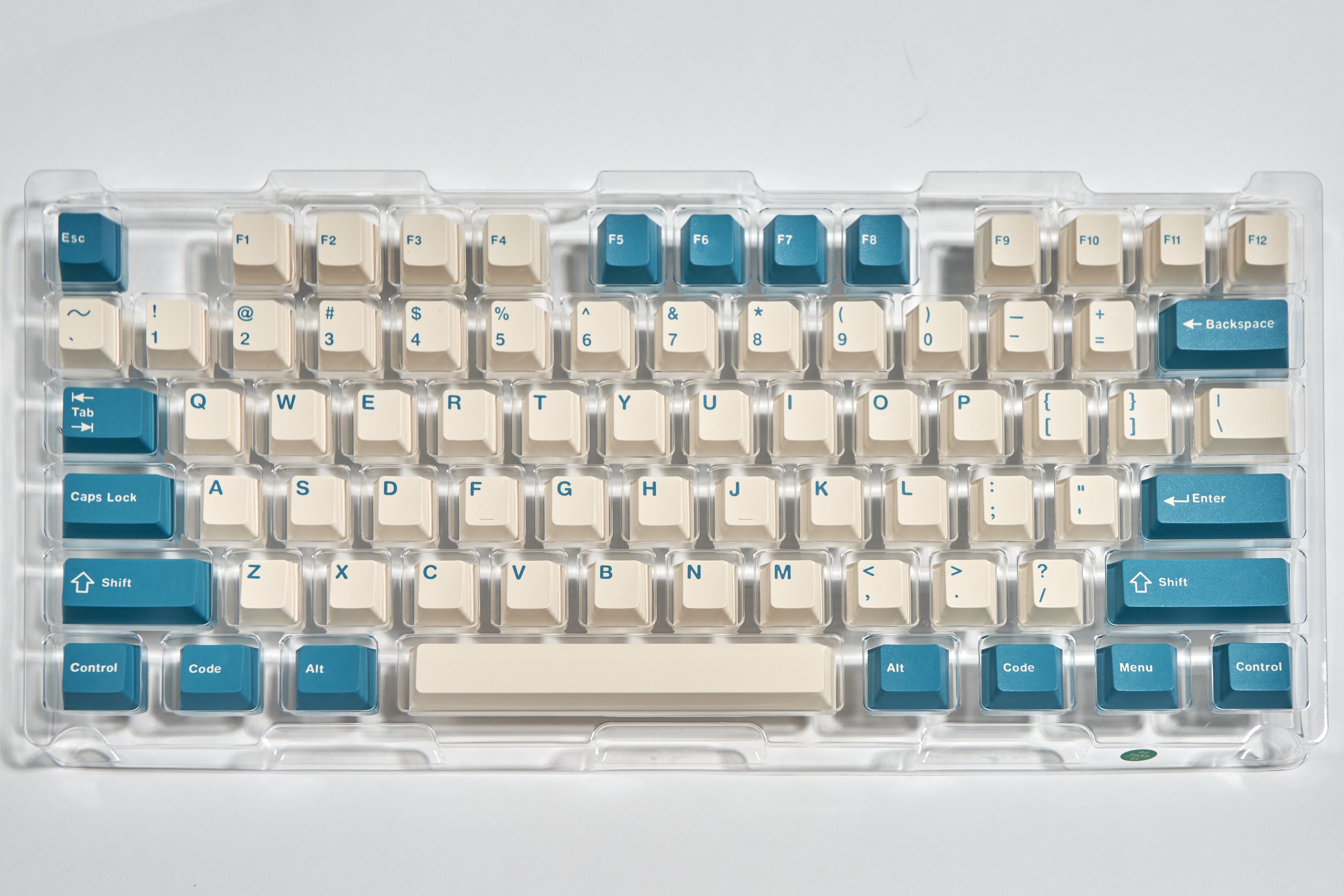 Cream Blue Cherry Profile Doubleshot Keycap Set – WINMIX Production