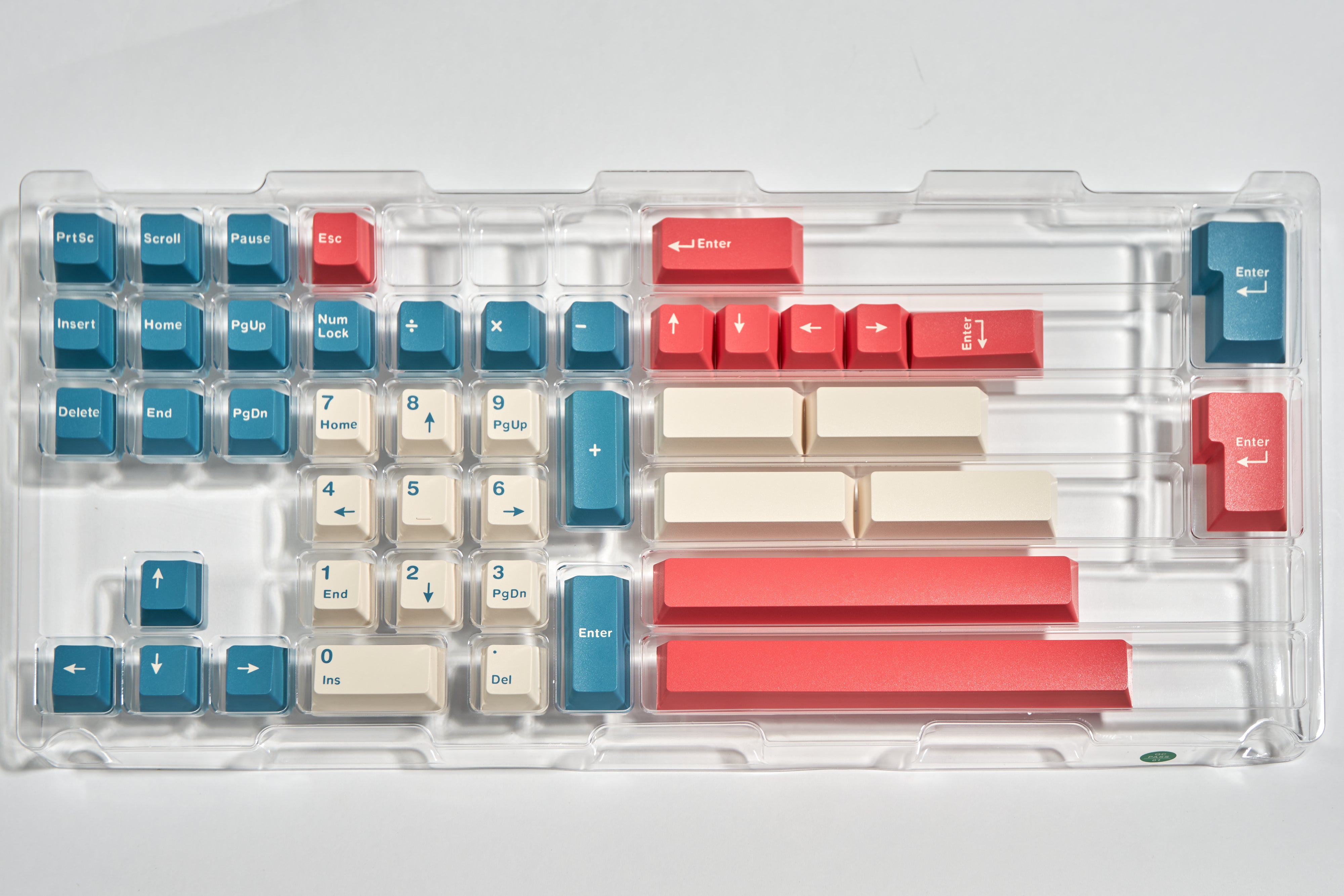 Cream Blue Cherry Profile Doubleshot Keycap Set – WINMIX Production