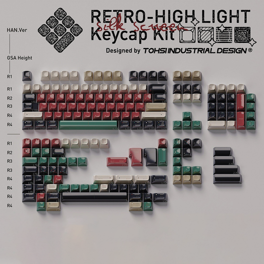 GSA Retro-High Light Keycaps Set